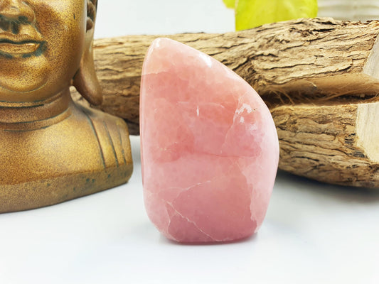 Pink Aragonite Freeform - Calming & Heart Healing Crystal, 165g