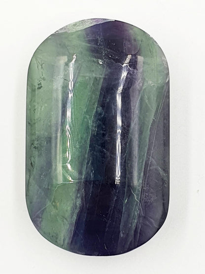 Fluorite Palm Stone - Focus and Clarity Healing Crystal - 160g
