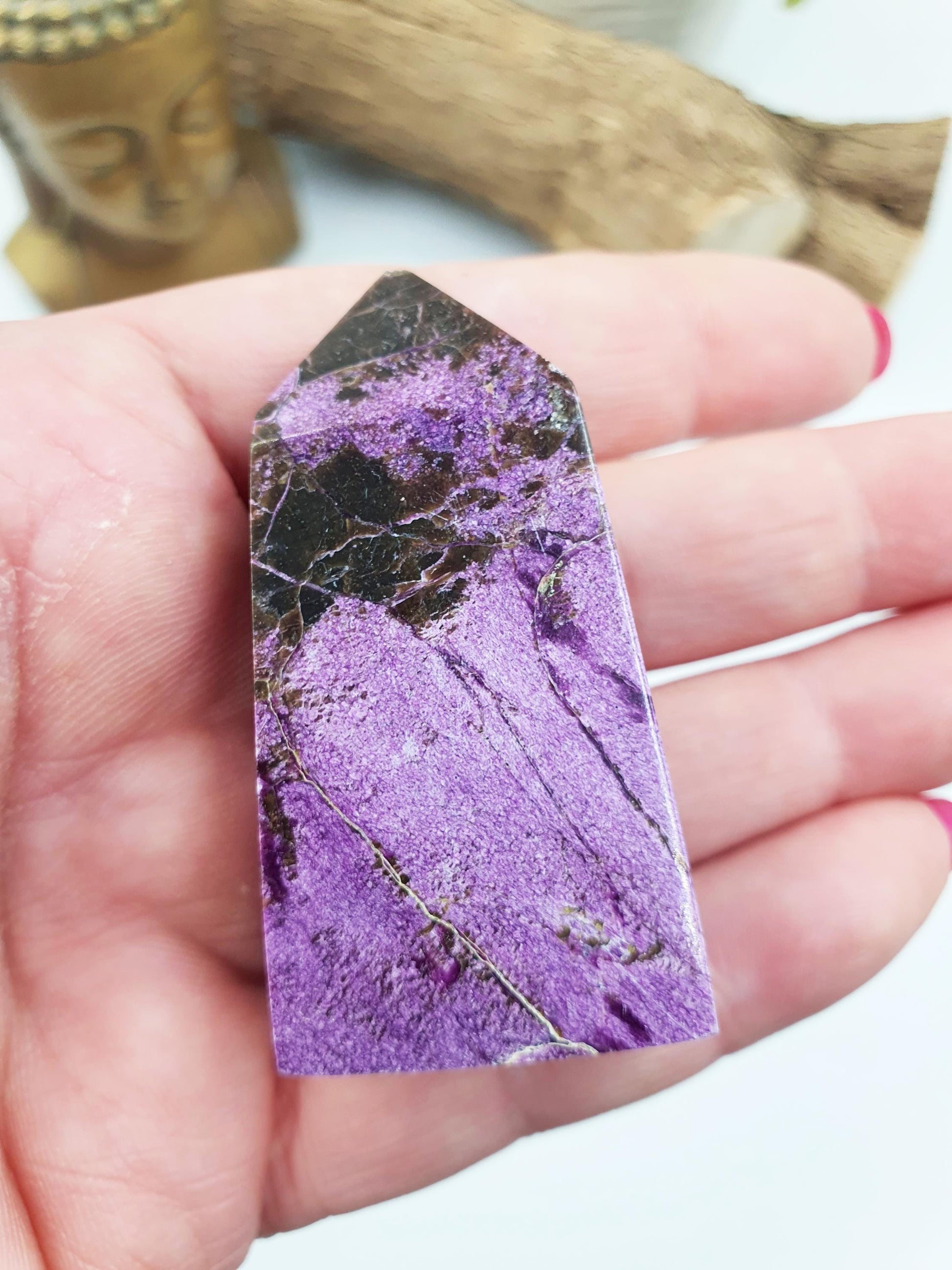Mini Stichtite Tower - Heart Chakra and Emotional Healing, 5.4cm