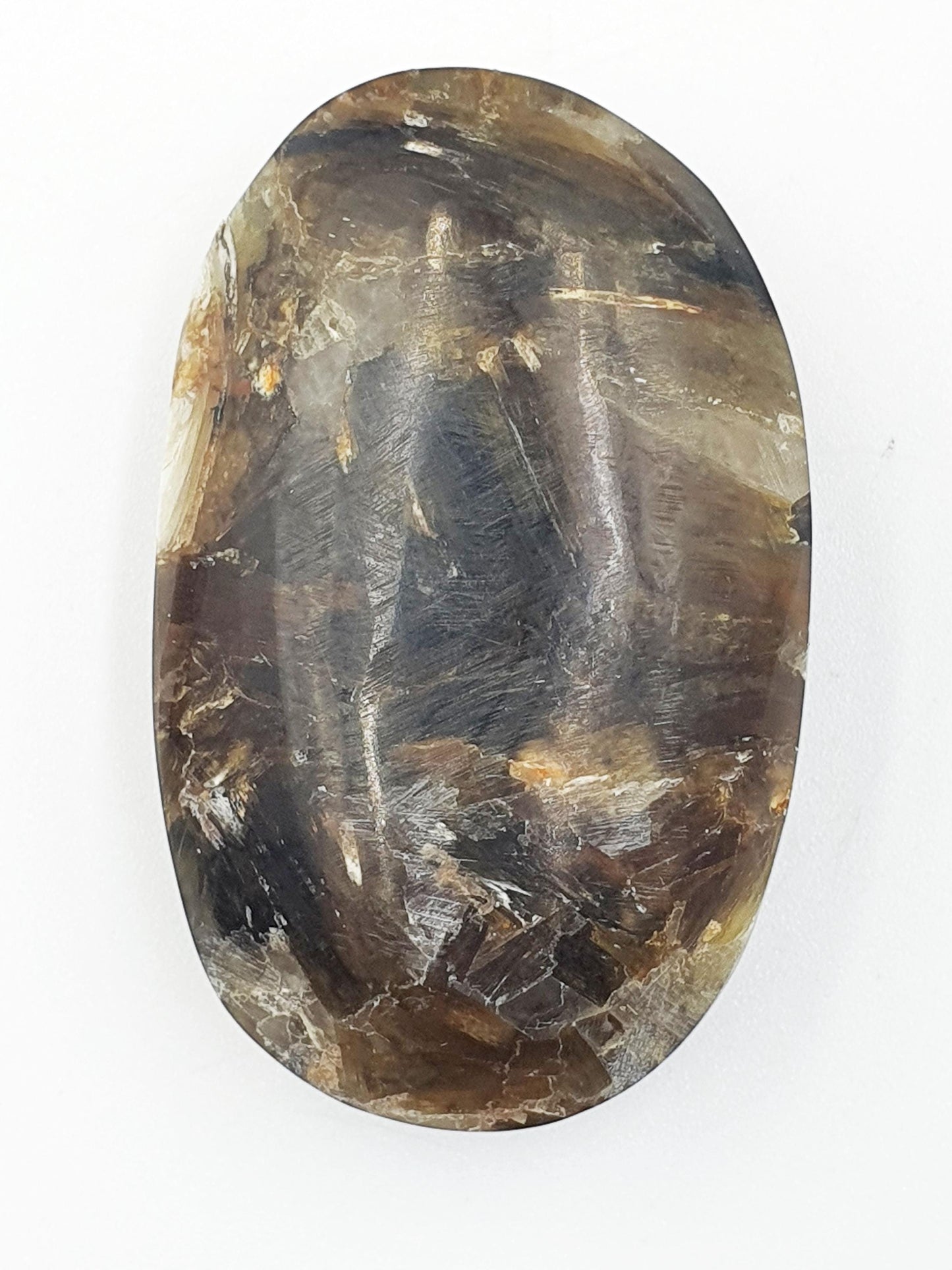 Muscovite (Golden Mica) Palm Stone - Uplifting & Protective Healing Crystal, 50g