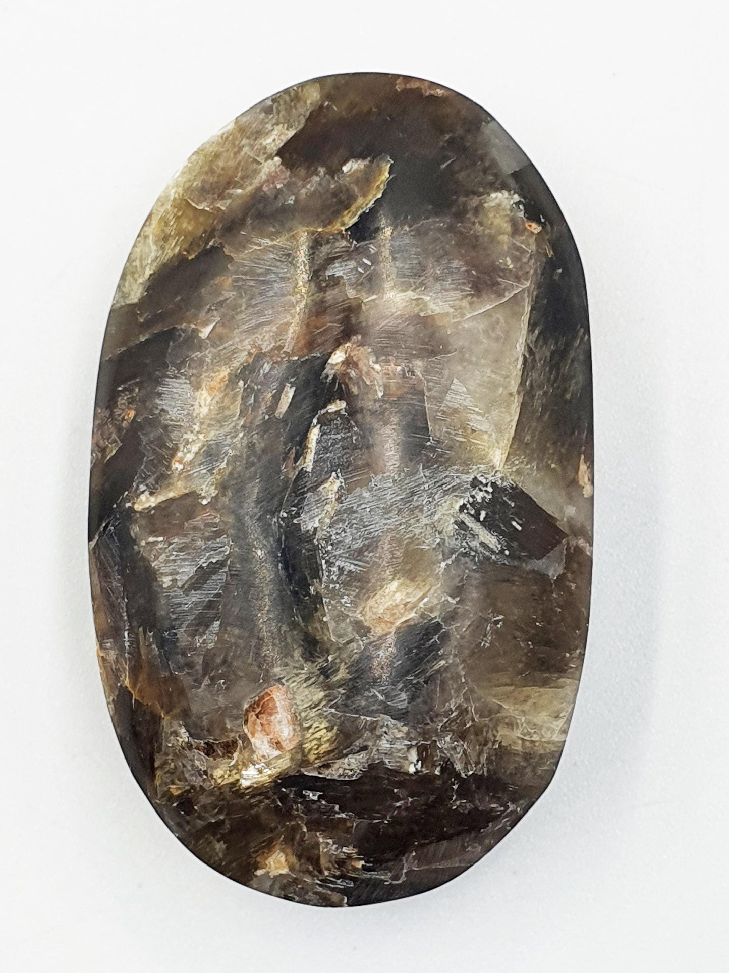 Muscovite (Golden Mica) Palm Stone - Uplifting & Protective Healing Crystal, 50g