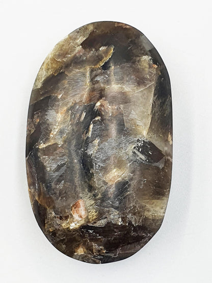Muscovite (Golden Mica) Palm Stone - Uplifting & Protective Healing Crystal, 50g