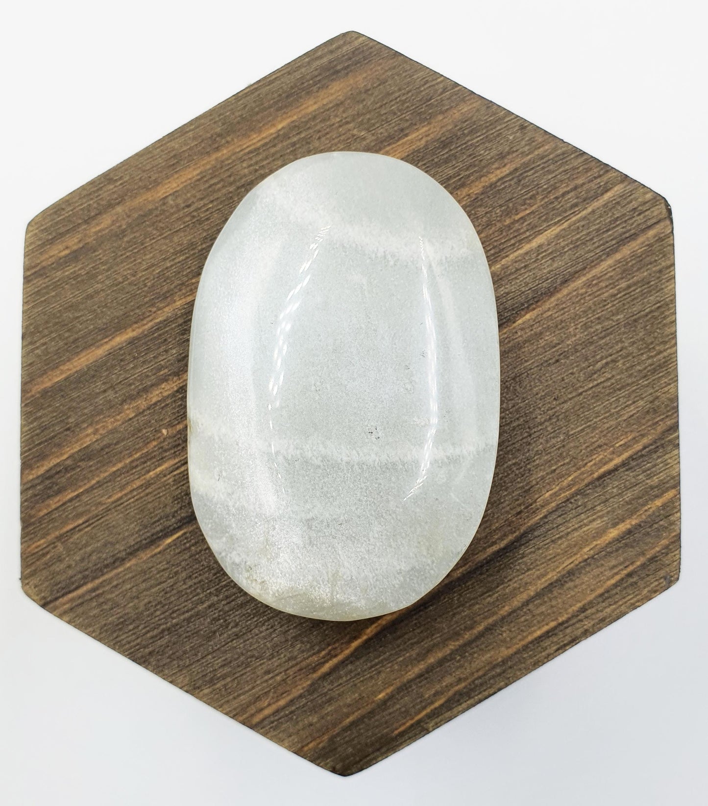 Green Moonstone Palm - Heart Chakra & Emotional Balance Healing Crystal, 50g