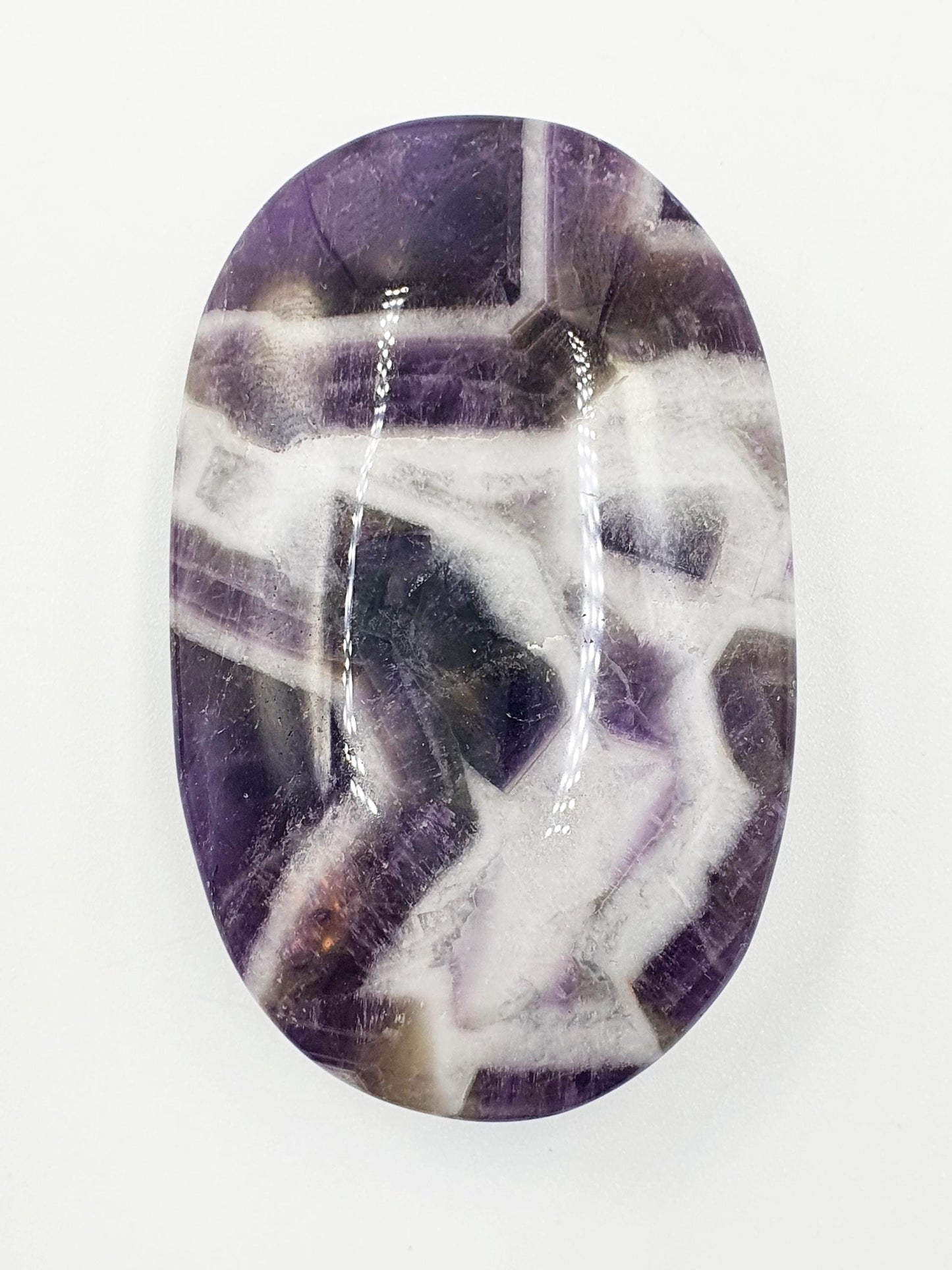 Dream Amethyst Palm Stone - Intuition & Spiritual Protection Crystal - 90g