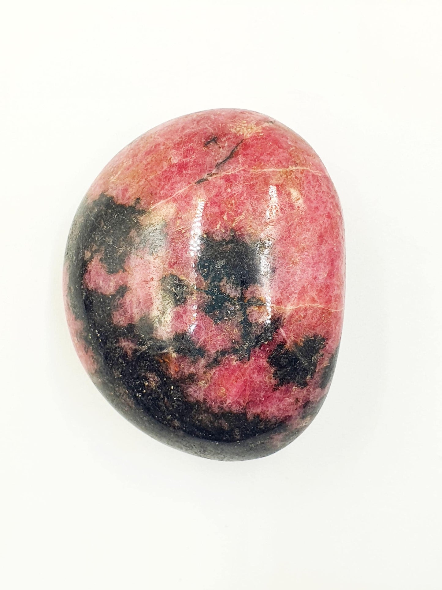Rhodonite Palm Stone - Emotional Healing & Heart Chakra Crystal - 100g
