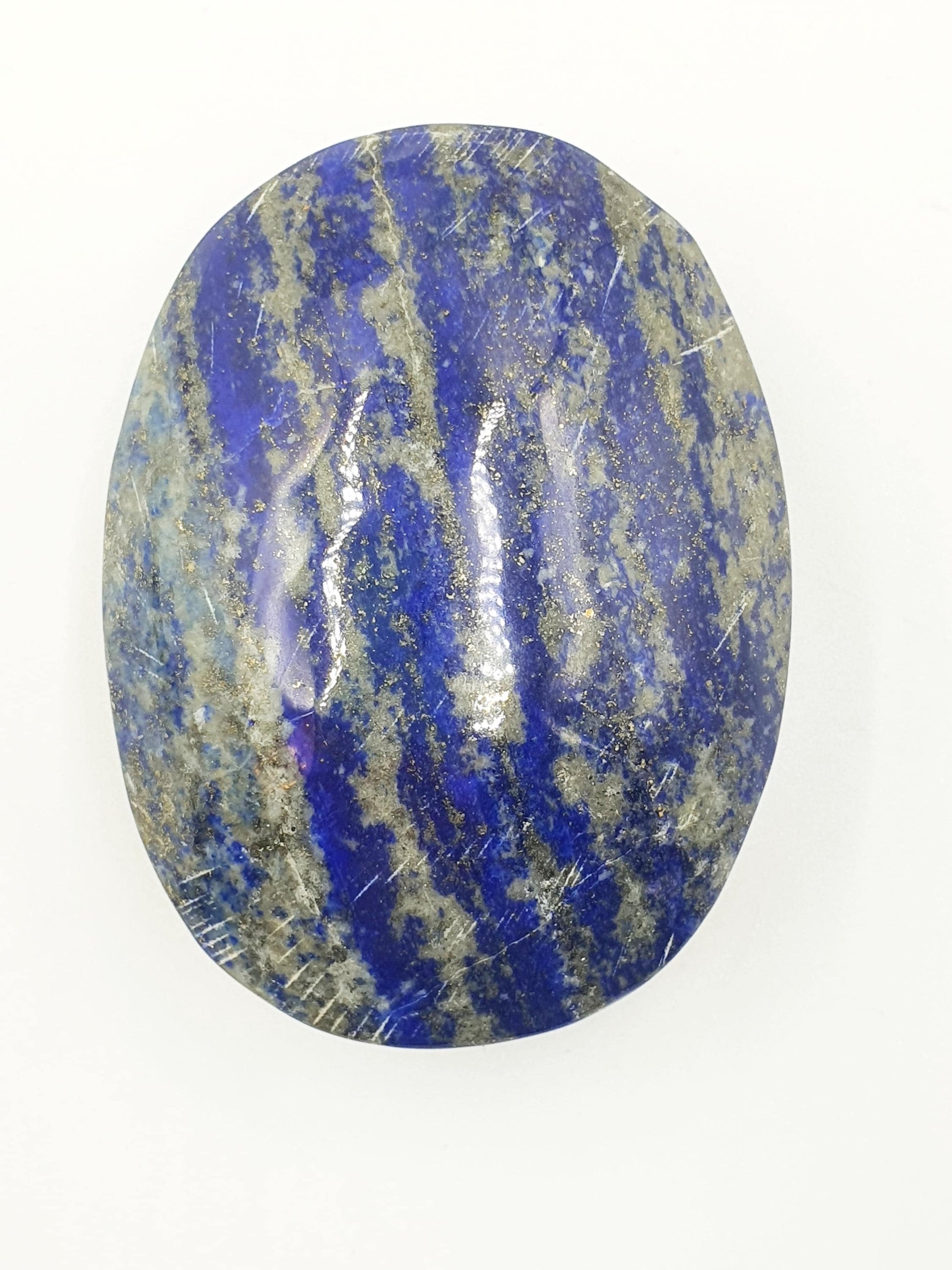 Large Lapis Lazuli Palm Stone - Wisdom & Truth Third Eye Chakra Crystal, 155g