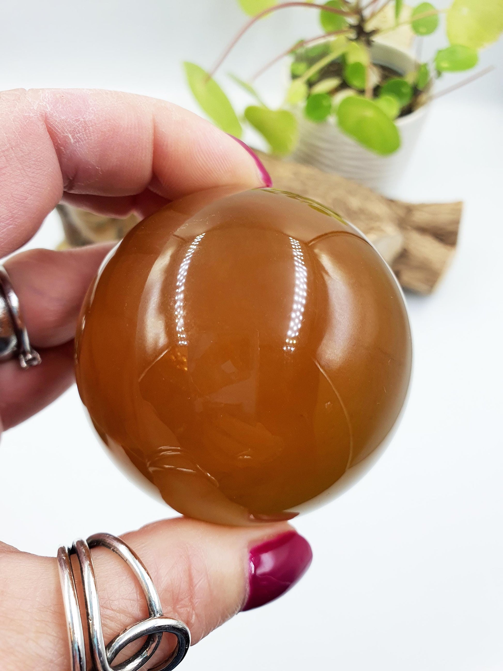 Yellow and Green Fluorite Sphere - Focus and Clarity Healing Crystal Ball, 61mm