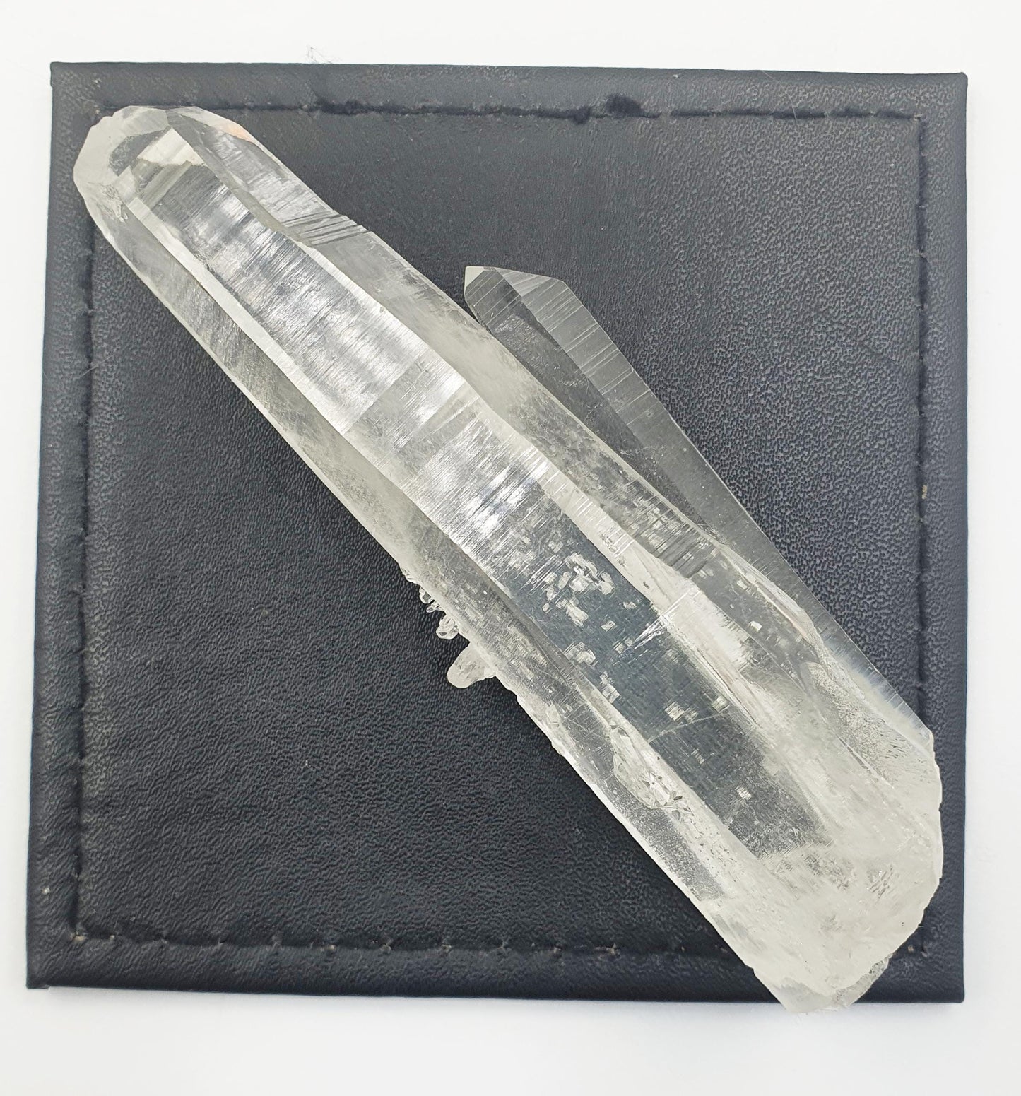 Rare Lemurian Quartz Twin Wand - Ancient Wisdom & Spiritual Connection Healing Crystal Wand, 116g