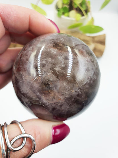 Auralite-23 Sphere - Ancient Wisdom, Intuition & Spiritual Awakening Healing Crystal Ball, 64mm