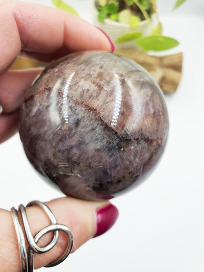 Auralite-23 Sphere - Ancient Wisdom, Intuition & Spiritual Awakening Healing Crystal Ball, 64mm