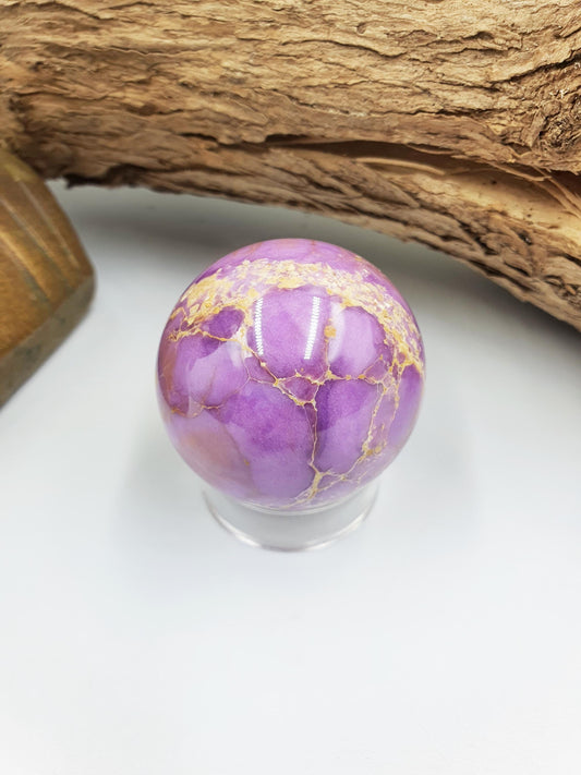 Phosphosiderite Sphere - Rare Calming & Spiritual Healing Crystal Ball - 39mm