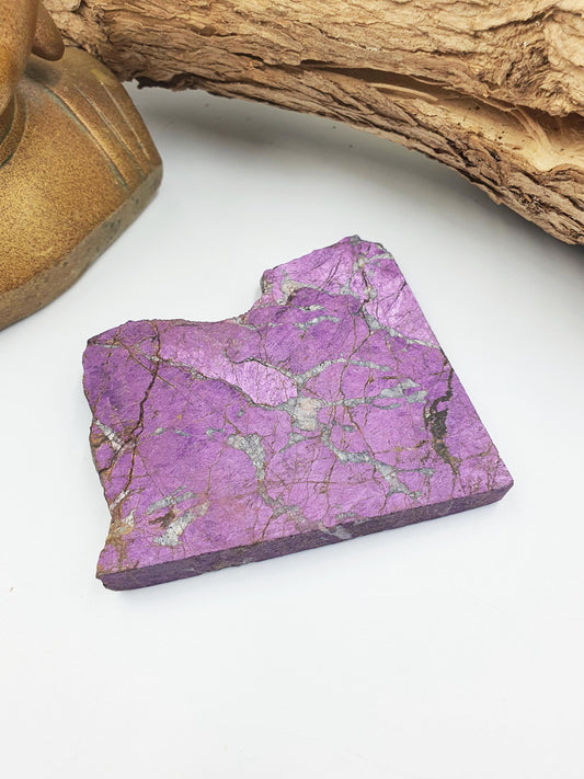 Purpurite Slab - Spiritual Awakening & Intuition Crystal Slice, 140g