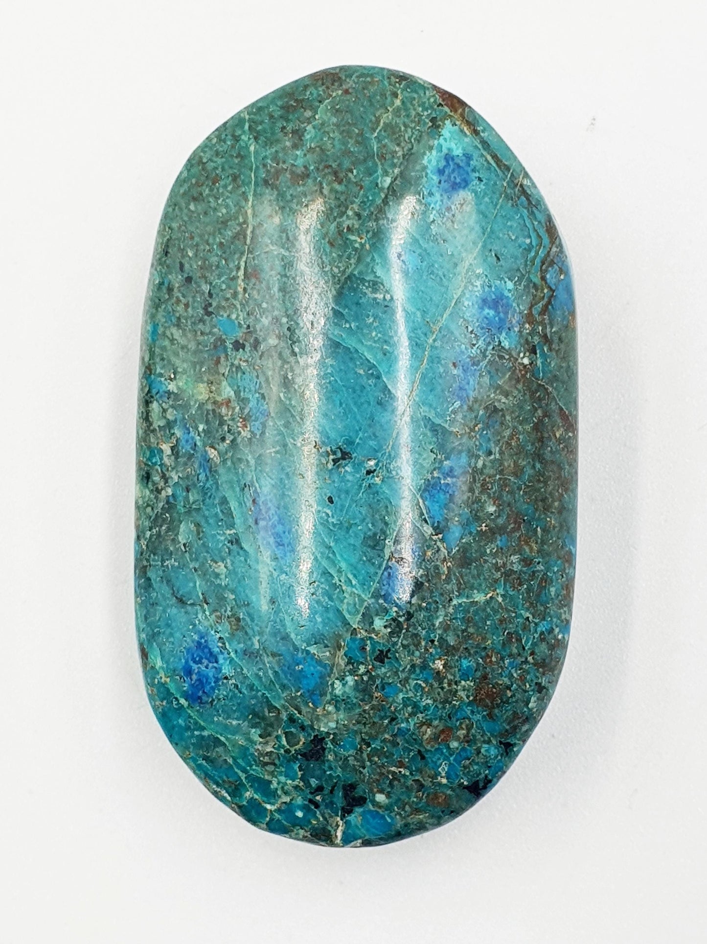 Phoenix Turquoise Palm Stone: Reiki and Meditation Crystal, 45g