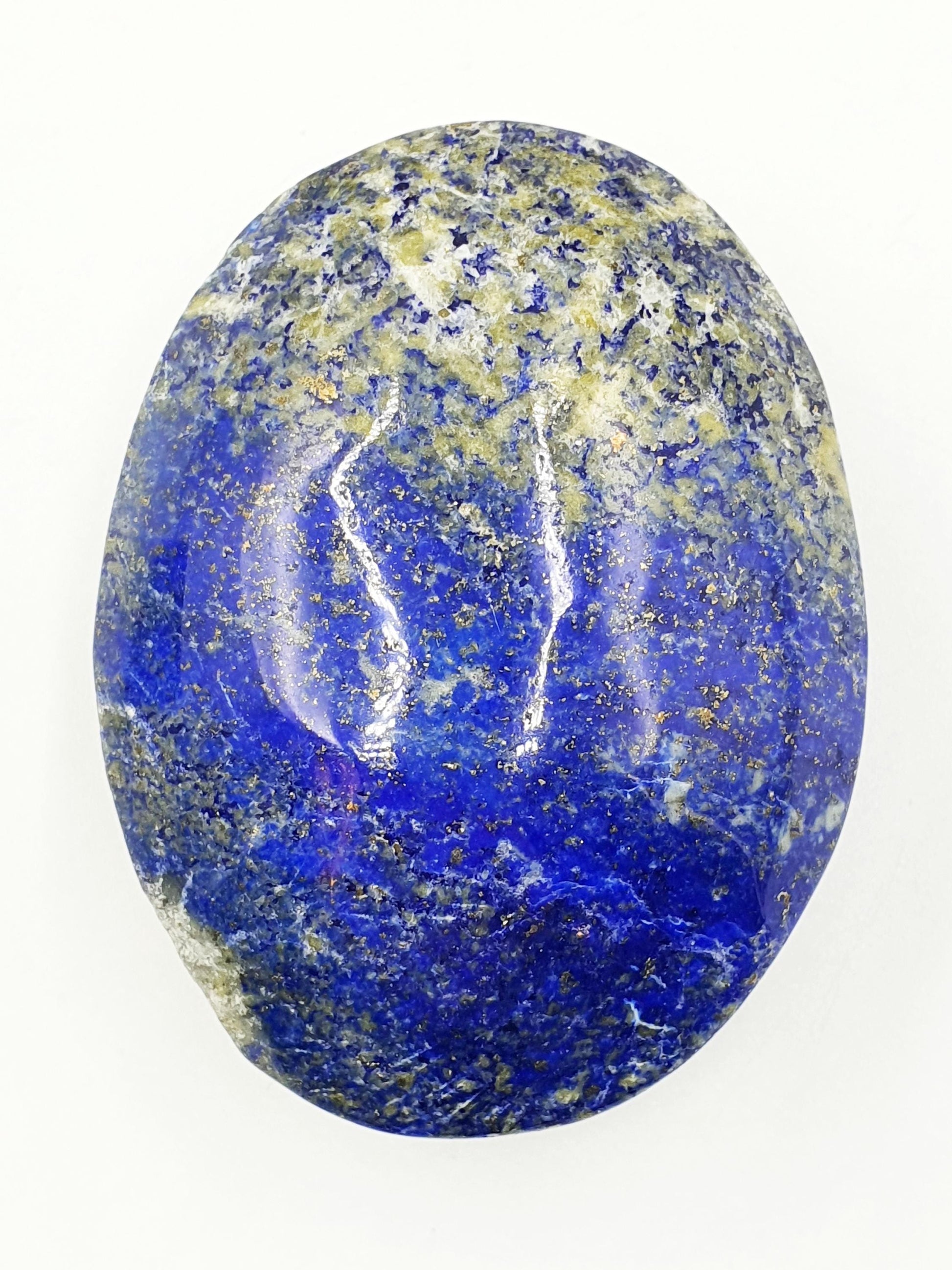 Large Lapis Lazuli Palm Stone - Wisdom & Truth Third Eye Chakra Crystal -150g