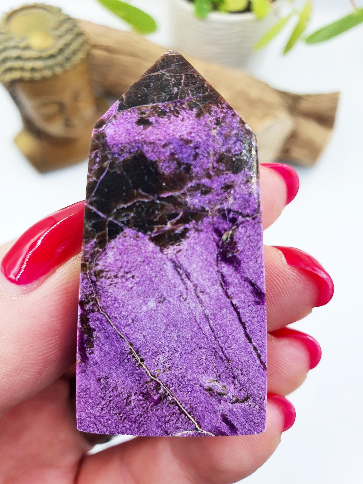 Mini Stichtite Tower - Heart Chakra and Emotional Healing, 5.4cm