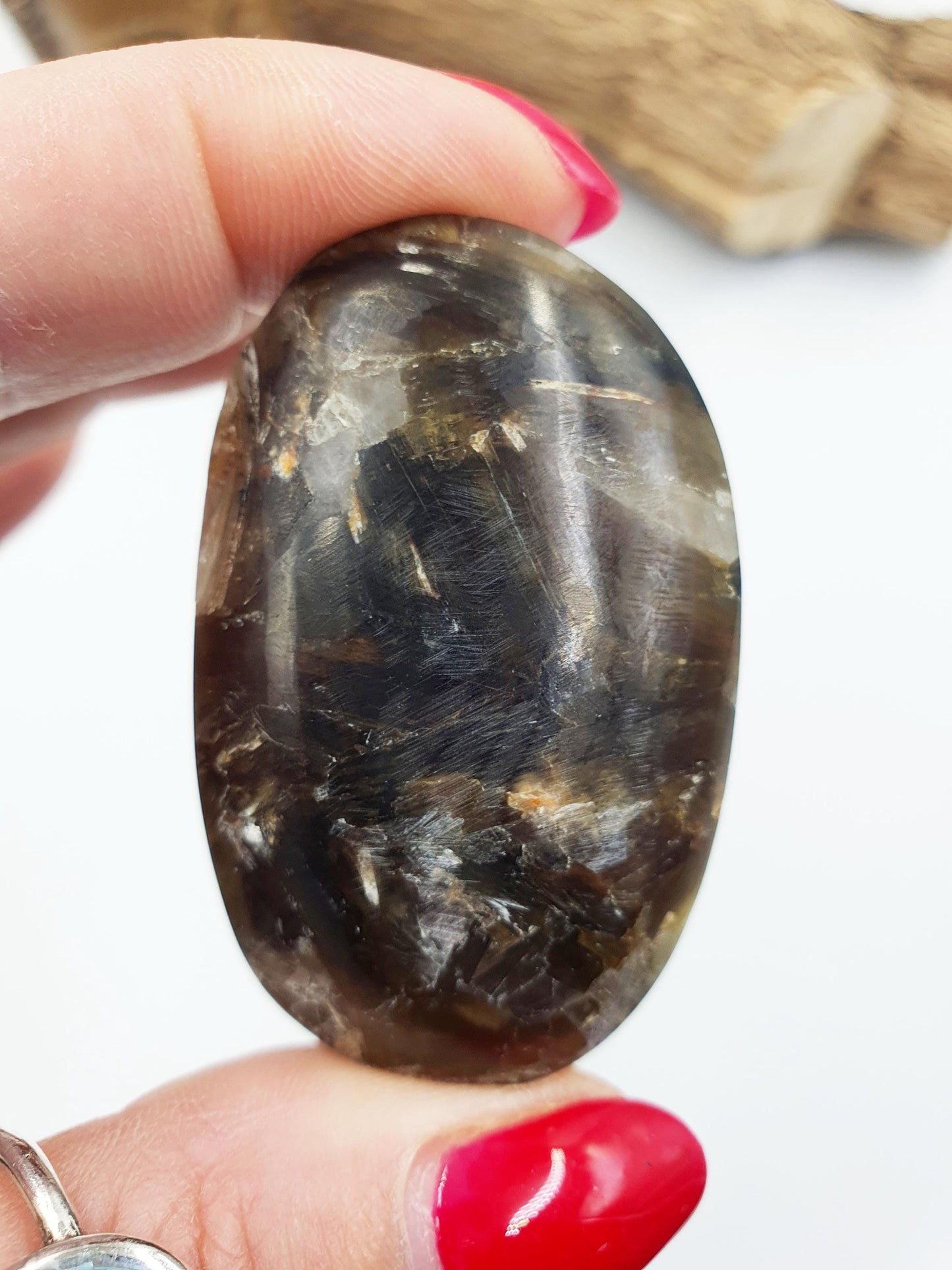 Muscovite (Golden Mica) Palm Stone - Uplifting & Protective Healing Crystal, 50g