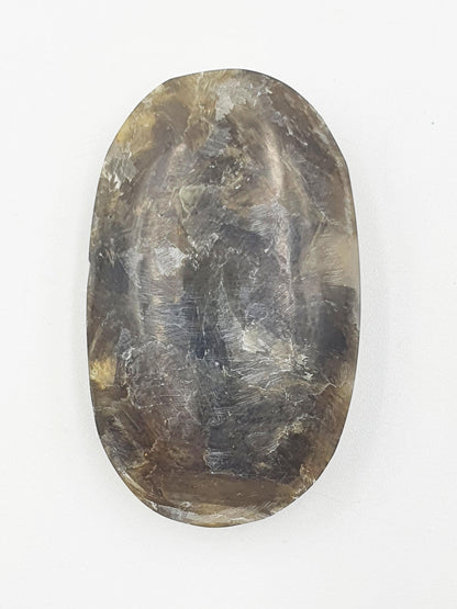 Muscovite (Golden Mica) Palm Stone - Uplifting & Protective Healing Crystal, 35g