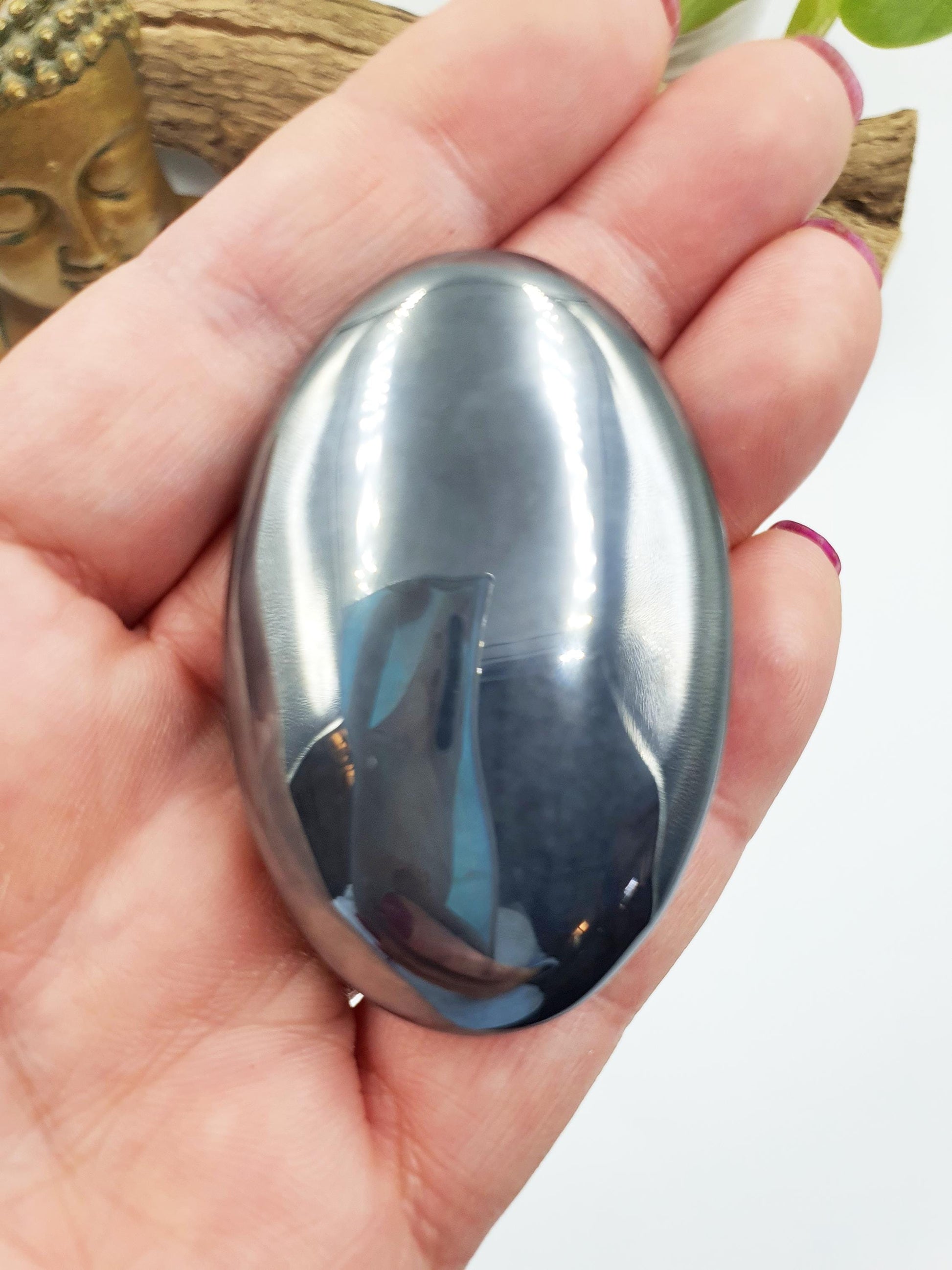 Terahertz Palm Stone – Energy, Focus & Vitality Healing Crystal, 40g