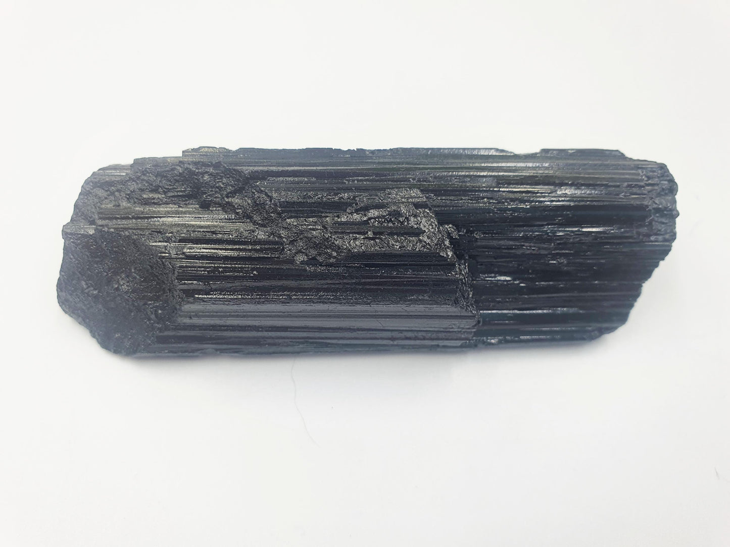 Flashy Raw Black Tourmaline Specimen - Natural Protection and Grounding Crystal - 135g
