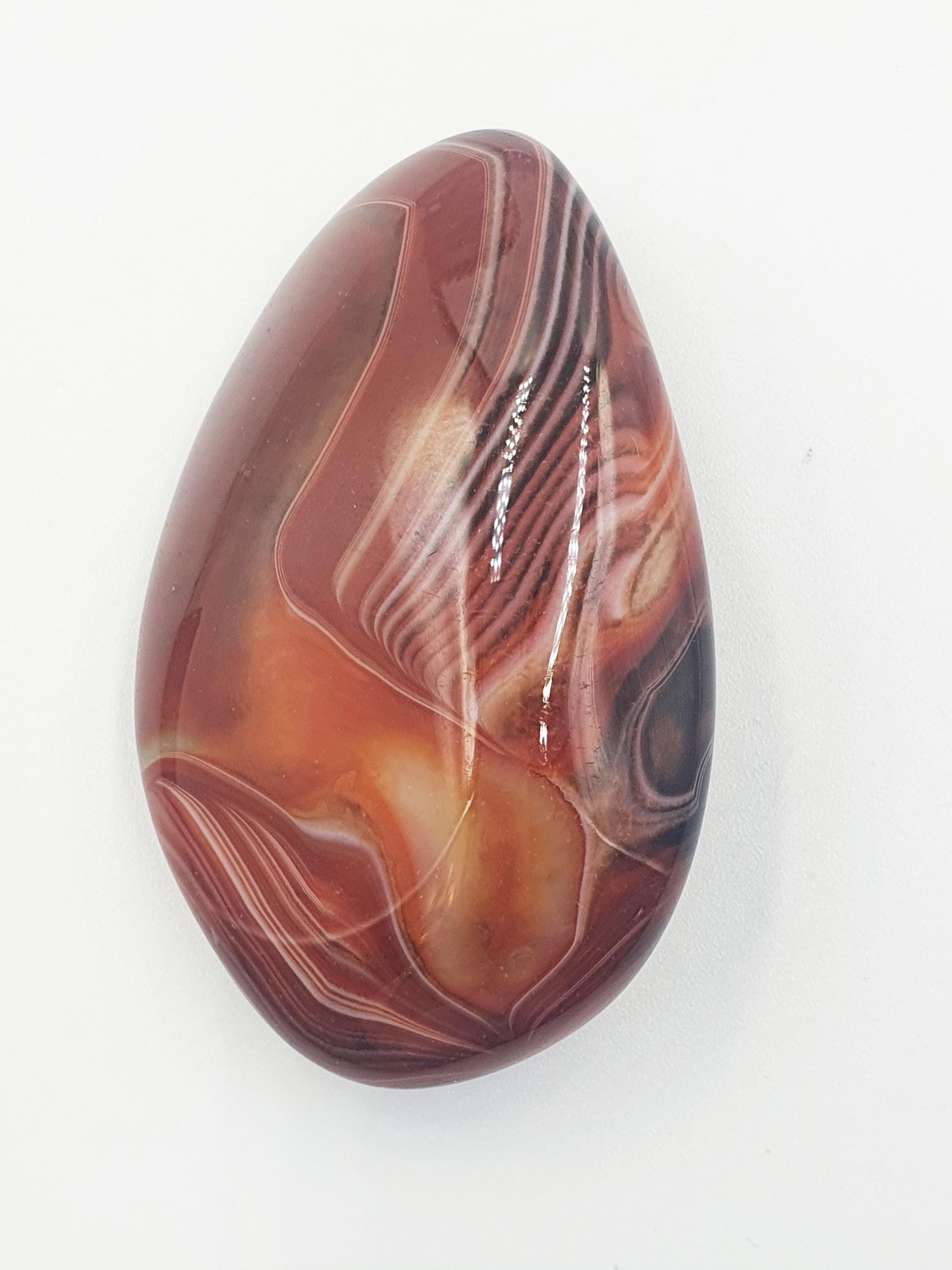 Sardonyx Palm Stone - Strength & Protection Healing, 50g