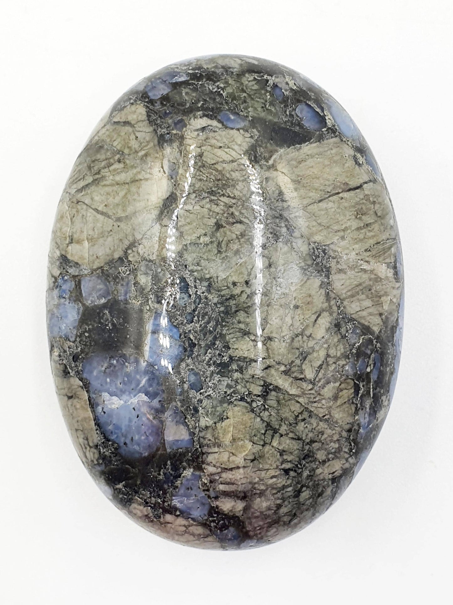 Que Sera (Llanite) Palm Stone - Uplifting & High Vibration Healing Crystal - 100g