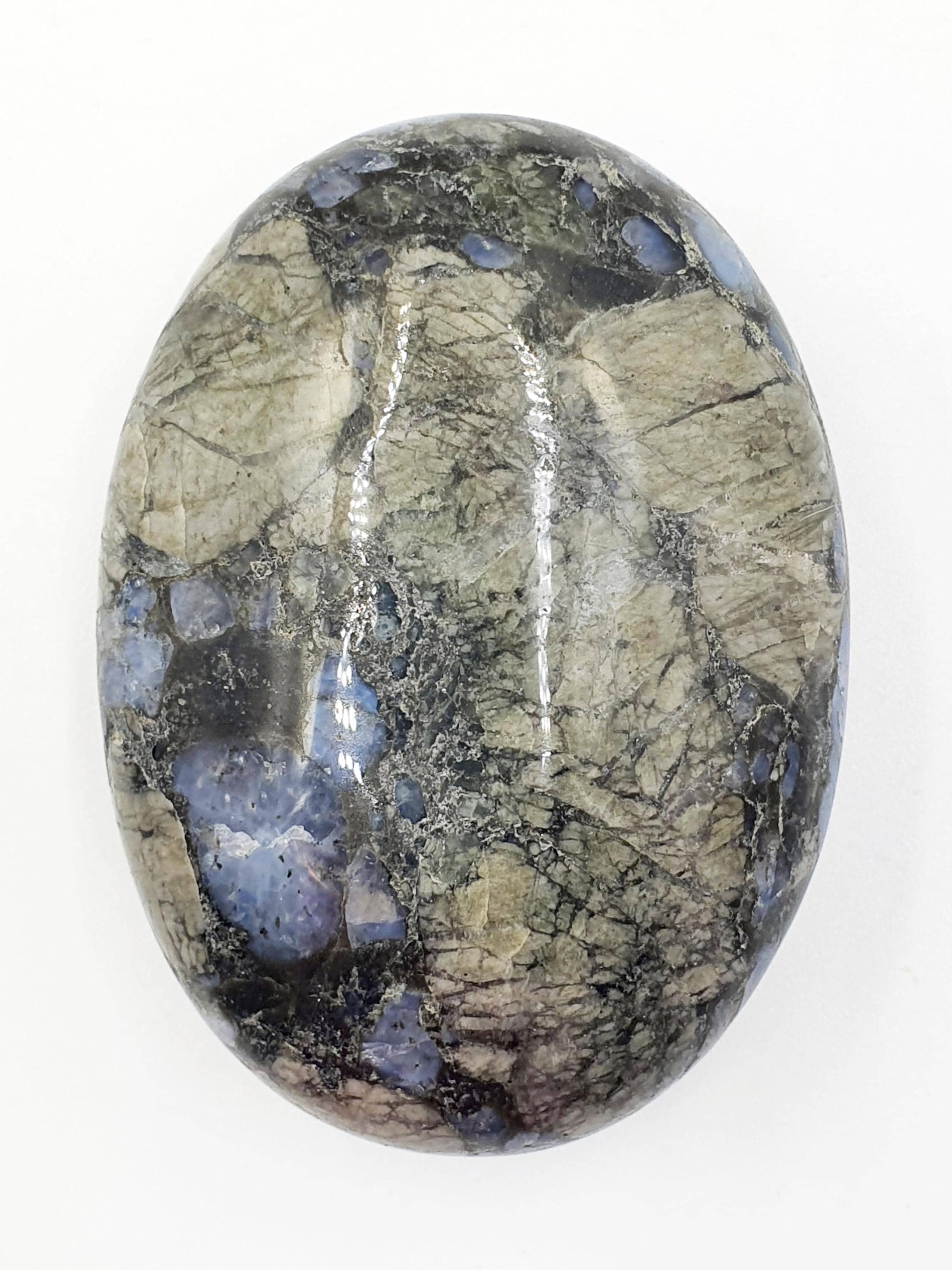 Que Sera (Llanite) Palm Stone - Uplifting & High Vibration Healing Crystal - 100g