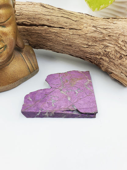 Purpurite Slab - Spiritual Awakening & Intuition Crystal Slice, 170g