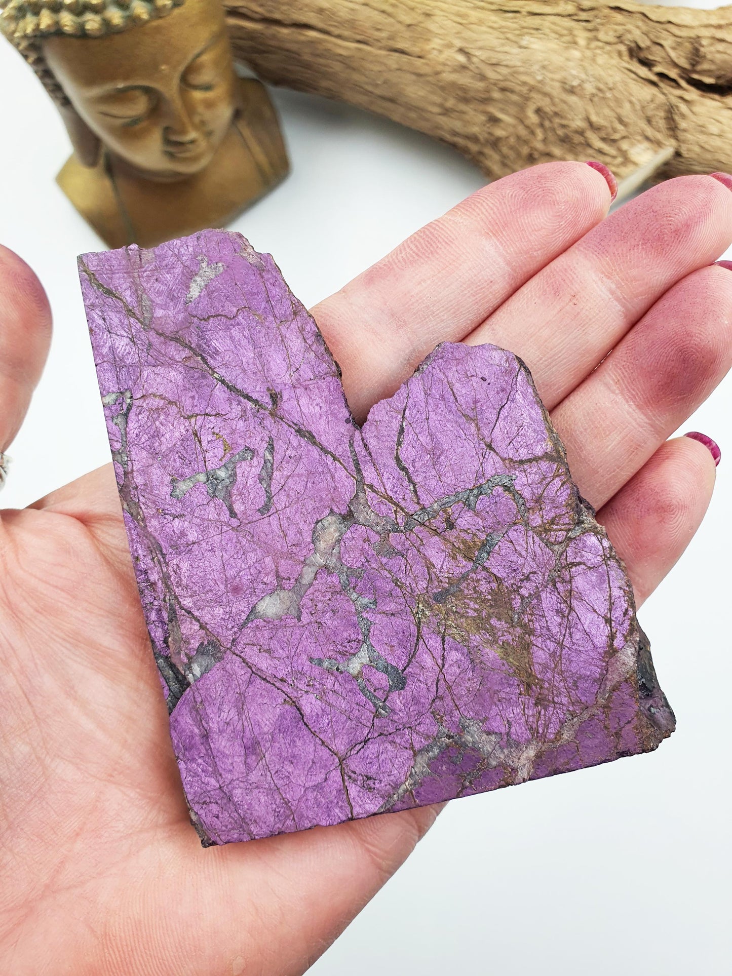 Purpurite Slab - Spiritual Awakening & Intuition Crystal Slice, 170g