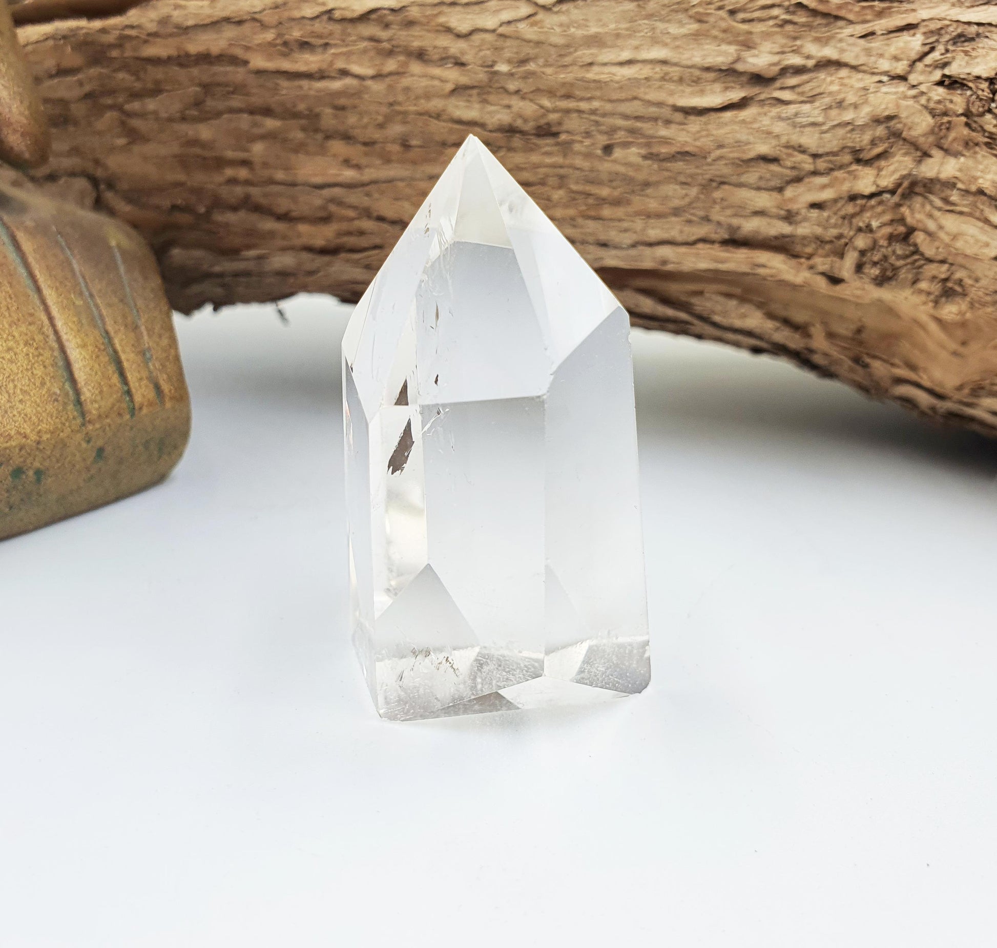 Little Clear Quartz Tower: Energy Amplifying Healing Crystal Point - 50g