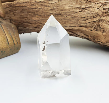 Little Clear Quartz Tower: Energy Amplifying Healing Crystal Point - 50g