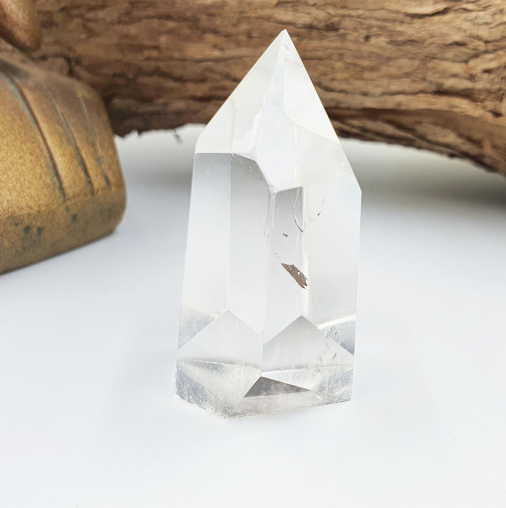 Little Clear Quartz Tower: Energy Amplifying Healing Crystal Point - 50g