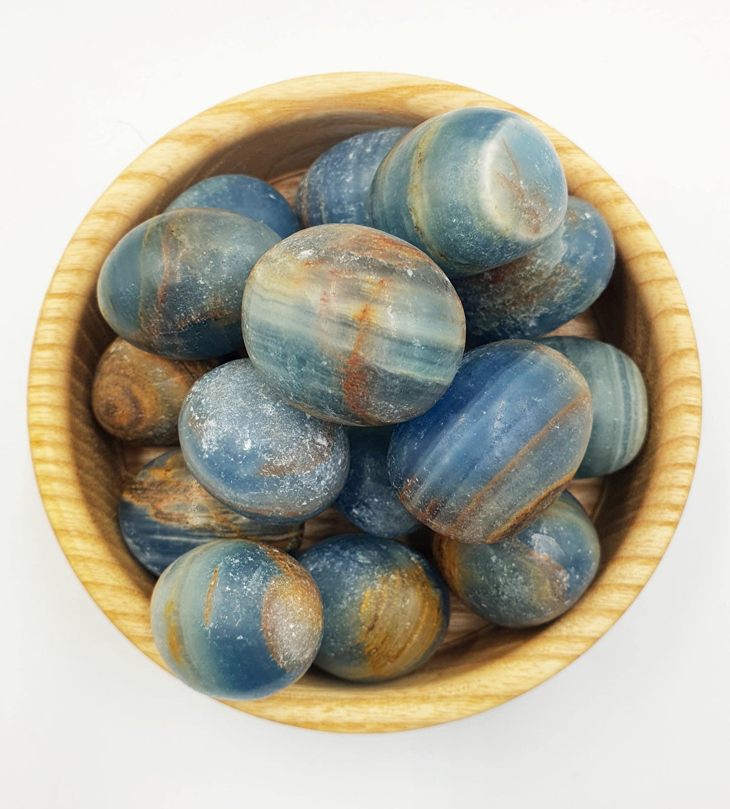 Blue Onyx Tumble Stone - Calming & Strength Healing Crystal