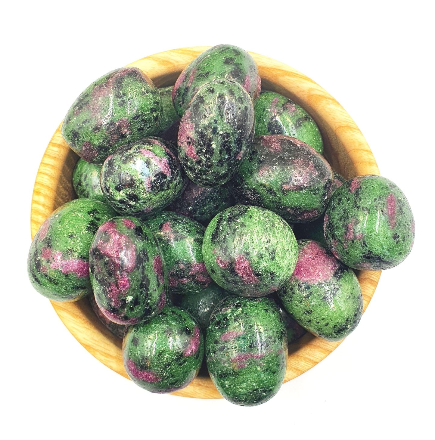 Ruby in Zoisite Tumble Stone - Heart Chakra & Vitality Healing Crystal, 2-3cm