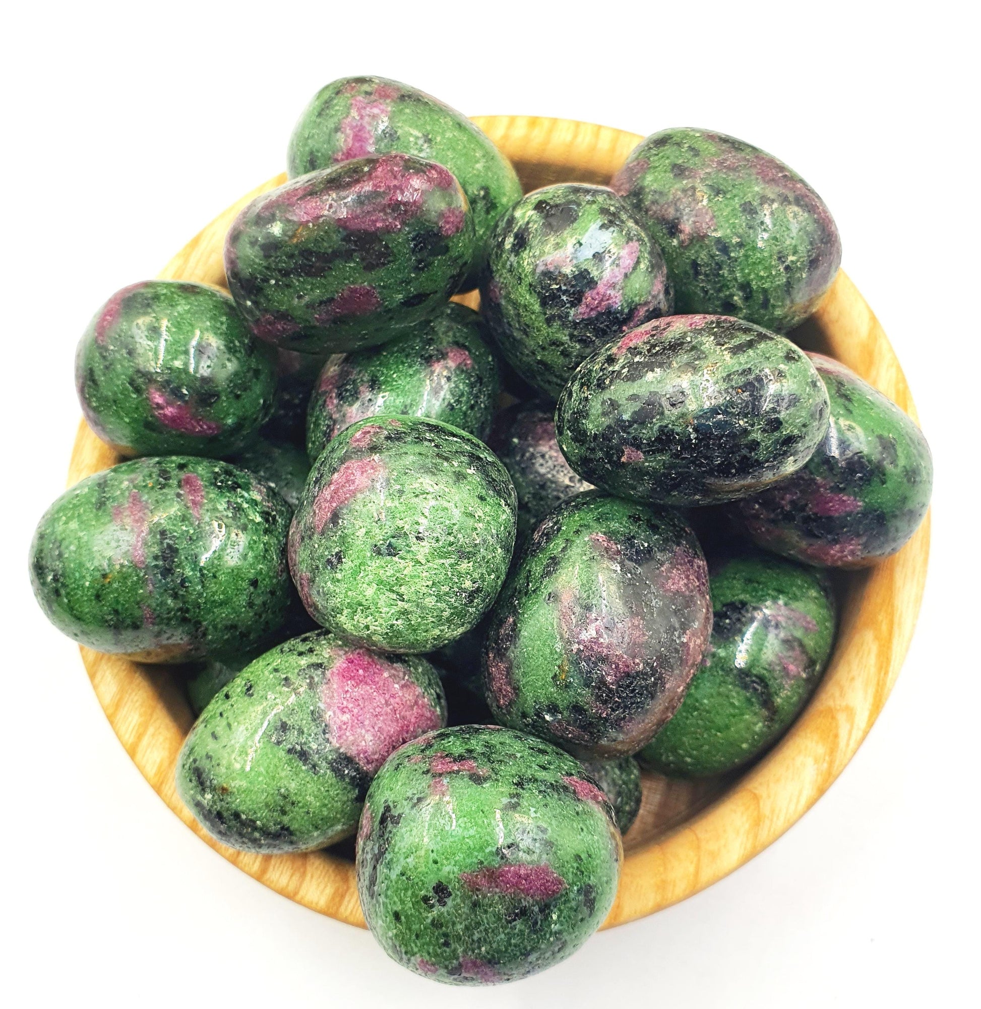 Ruby in Zoisite Tumble Stone - Heart Chakra & Vitality Healing Crystal, 2-3cm