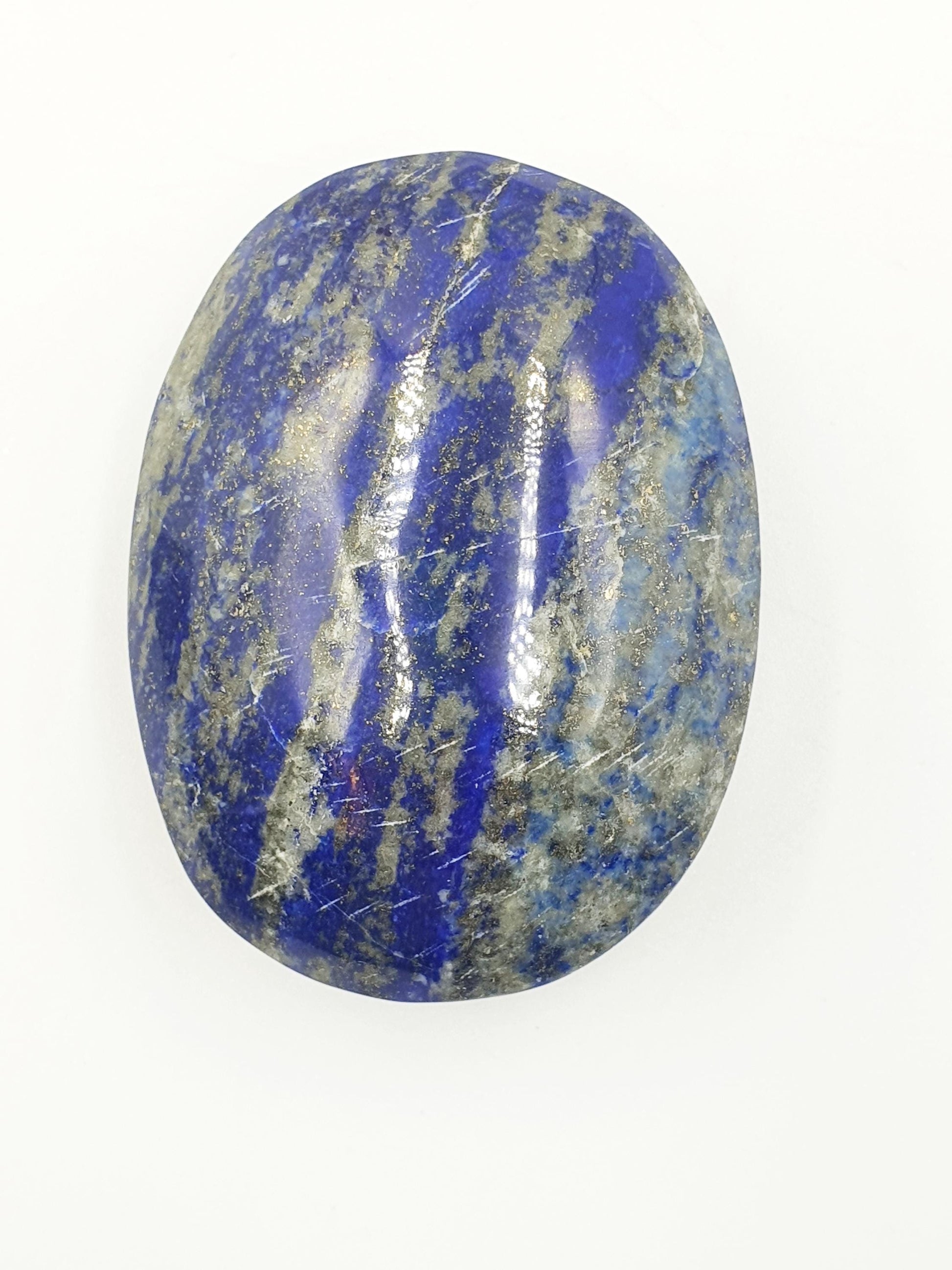 Large Lapis Lazuli Palm Stone - Wisdom & Truth Third Eye Chakra Crystal, 155g