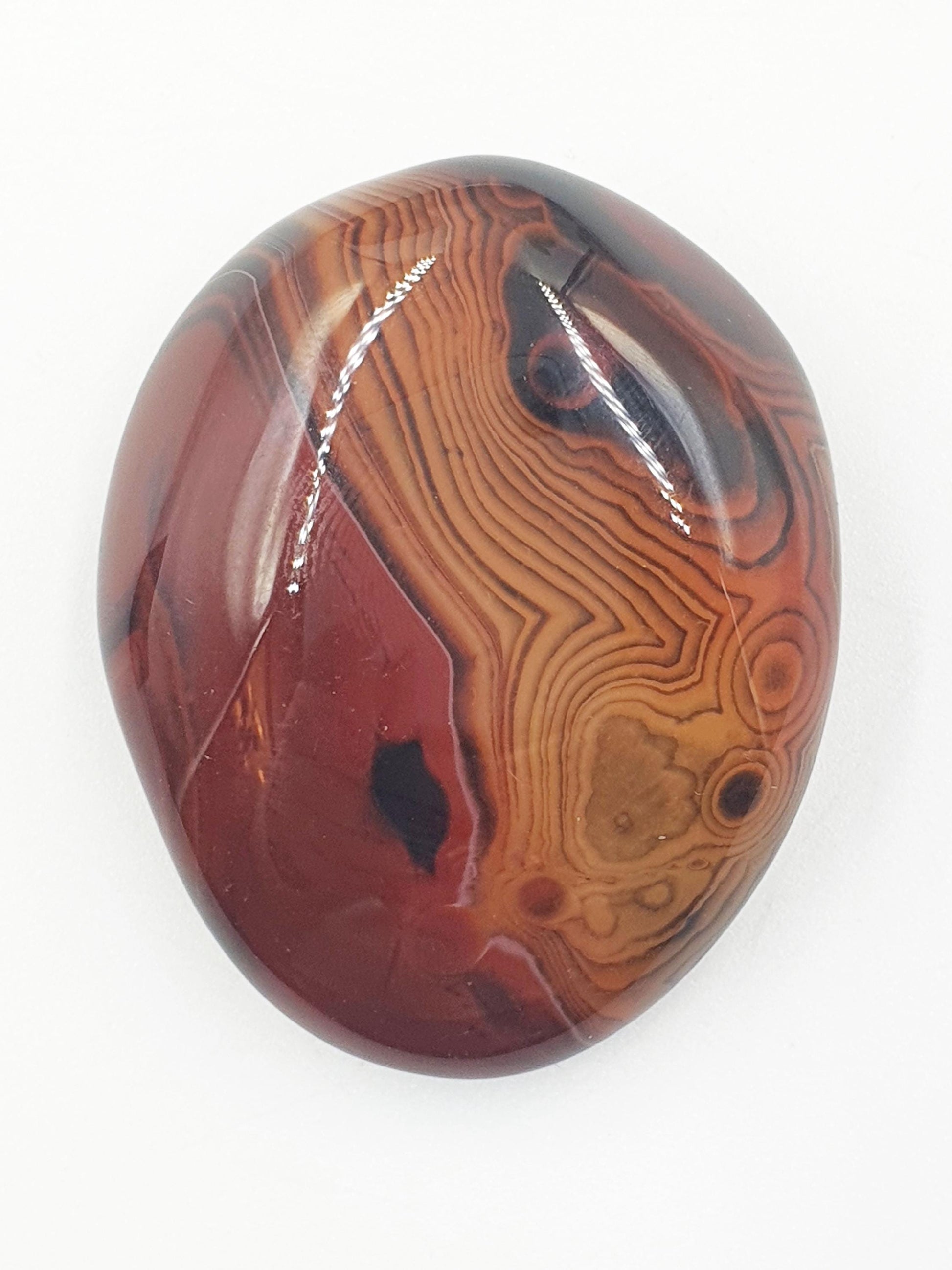 Sardonyx Palm Stone - Strength & Protection Healing, 55g