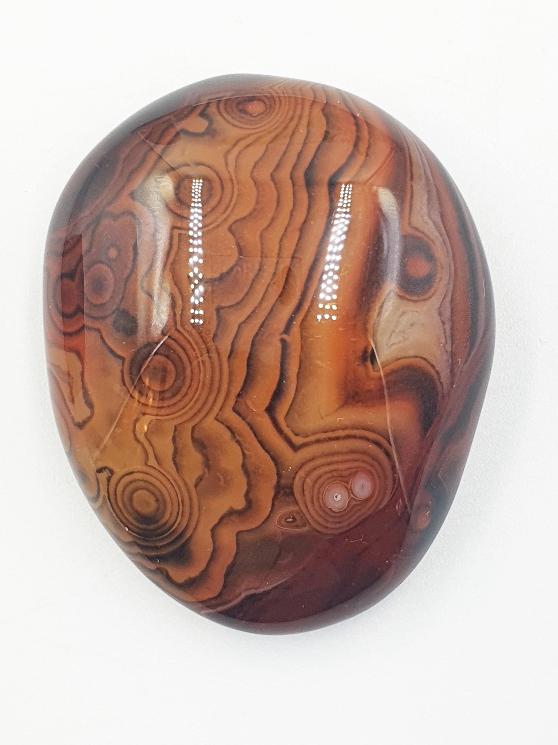 Sardonyx Palm Stone - Strength & Protection Healing, 55g