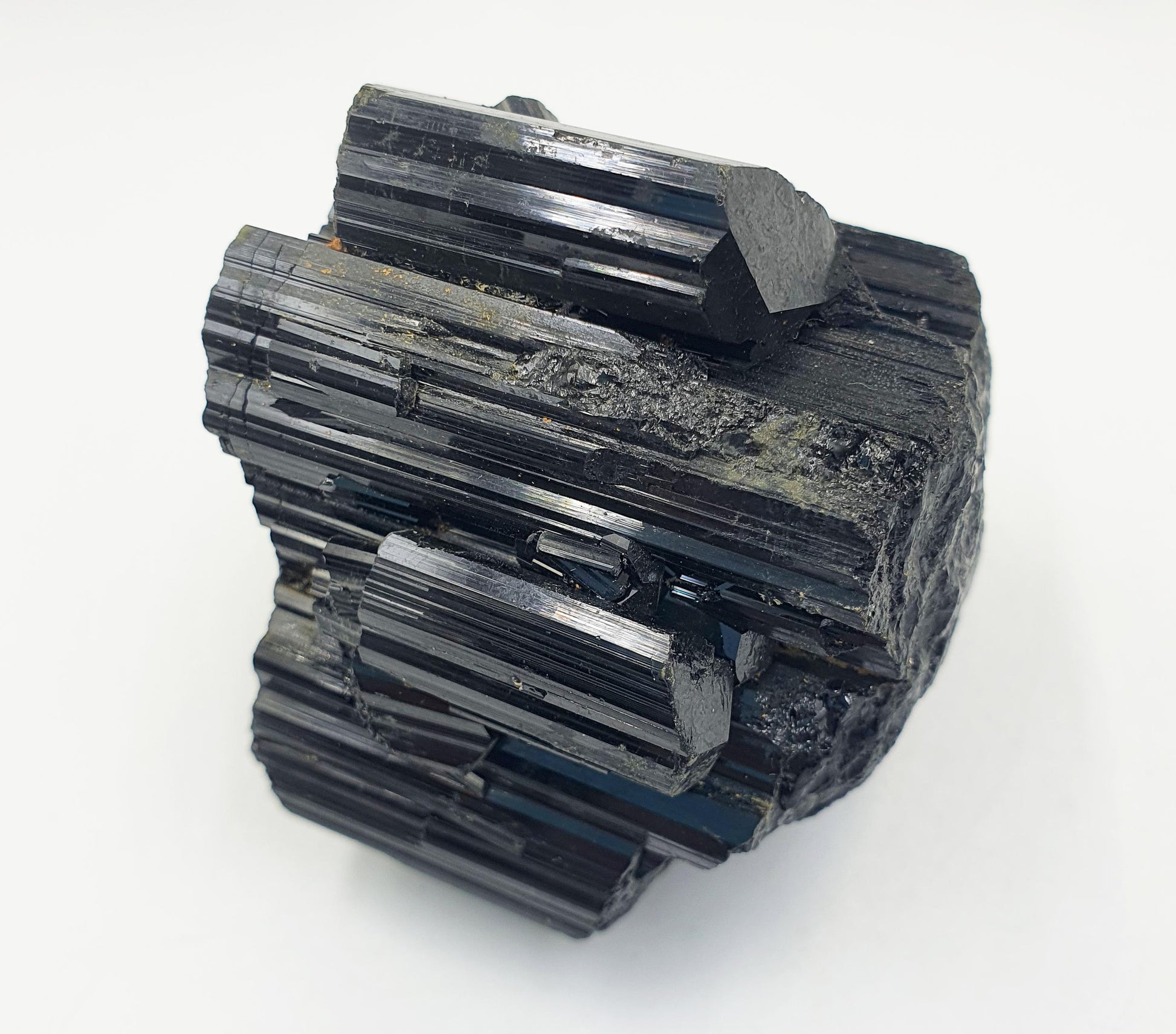 Flashy Raw Zambian Black Tourmaline Specimen - Natural Protection and Grounding Crystal - 190g
