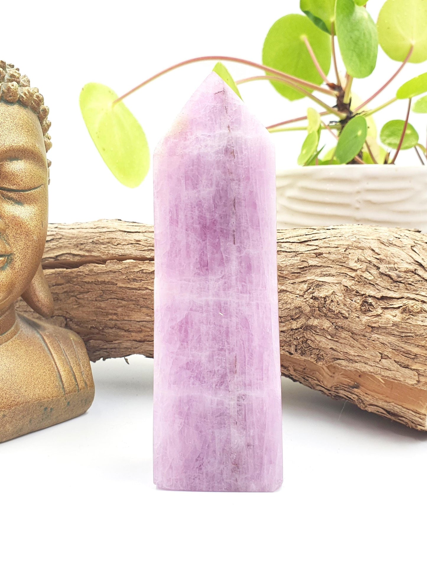 Kunzite Crystal Tower - Heart Chakra & Emotional Healing Crystal - 345g