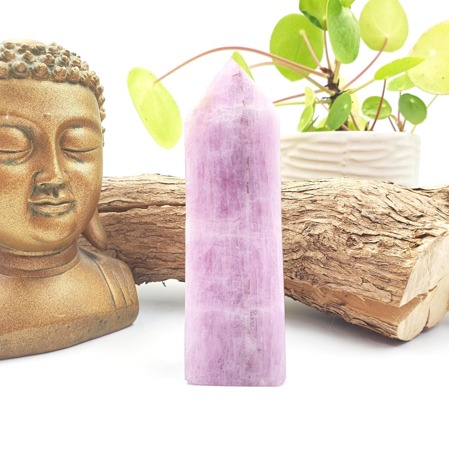 Kunzite Crystal Tower - Heart Chakra & Emotional Healing Crystal - 345g