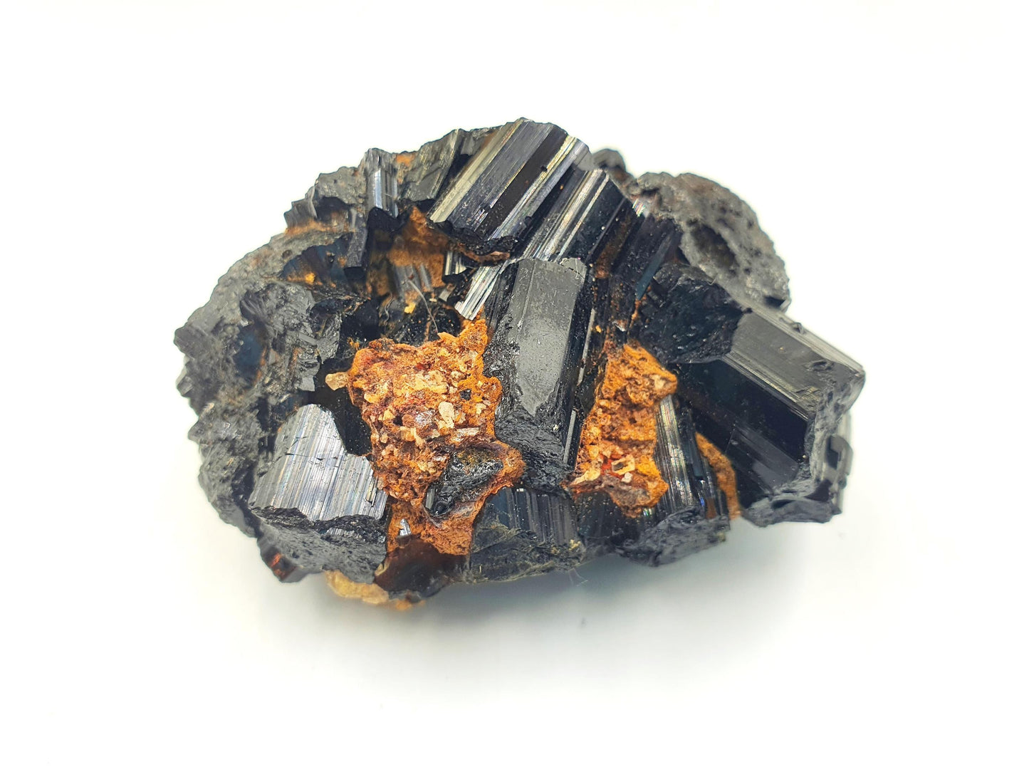 Flashy Raw Zambian Black Tourmaline Specimen - Natural Protection and Grounding Crystal - 165g