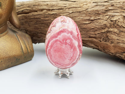 High Grade Rhodochrosite Crystal Egg - Love & Emotional Healing Heart Chakra Crystal Carving - 115g