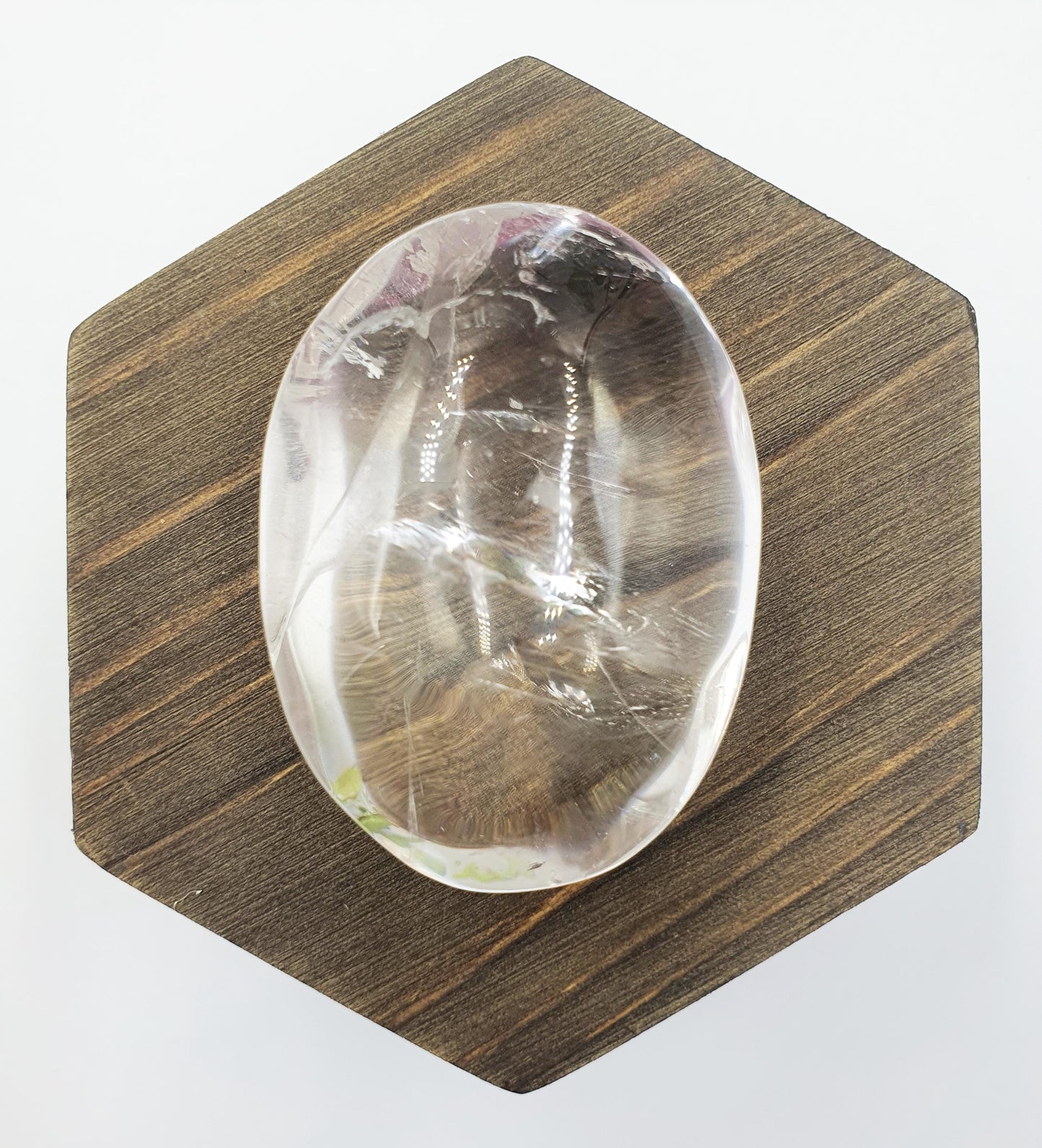 Clear Quartz Palm Stone - Energy Amplifying Healing Crystal - 80g
