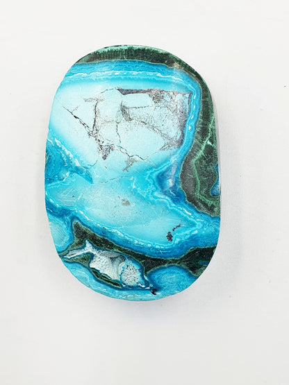 Chrysocolla & Malachite Palm Stone – Healing, Transformation and Emotional Balance Crystal, 55g