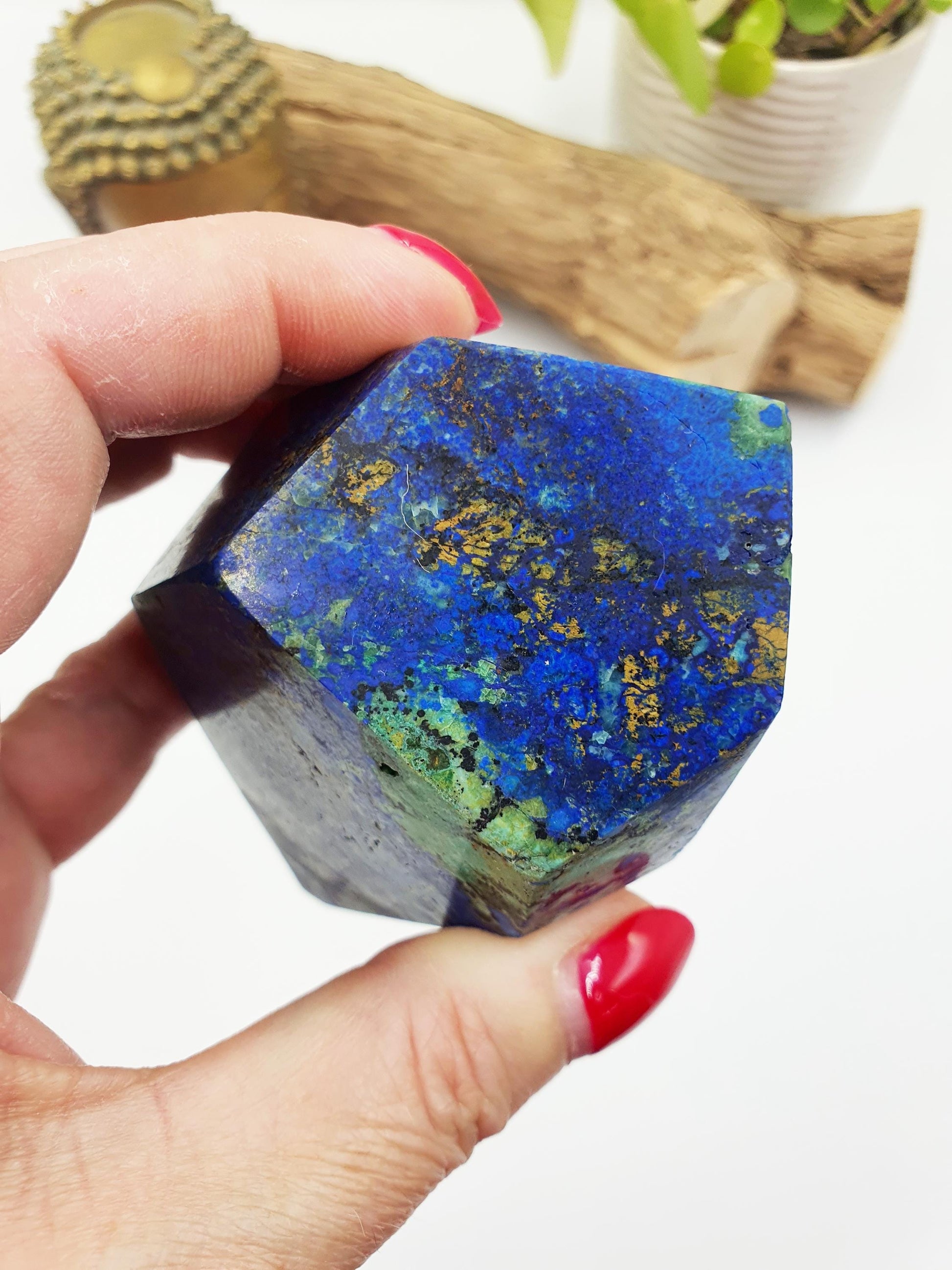 Azurite Freeform - Intuition & Spiritual Insight Third Eye Chakra Healing Crystal, 600g