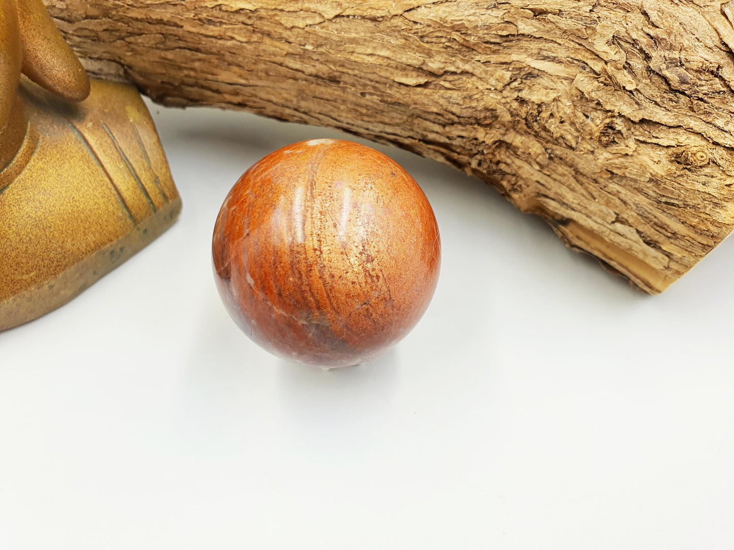 Rare Sunstone and Cordierite (Also known as Iolite) Sphere – Joy, Intuition & Inner Strength Healing Crystal Ball, 47mm
