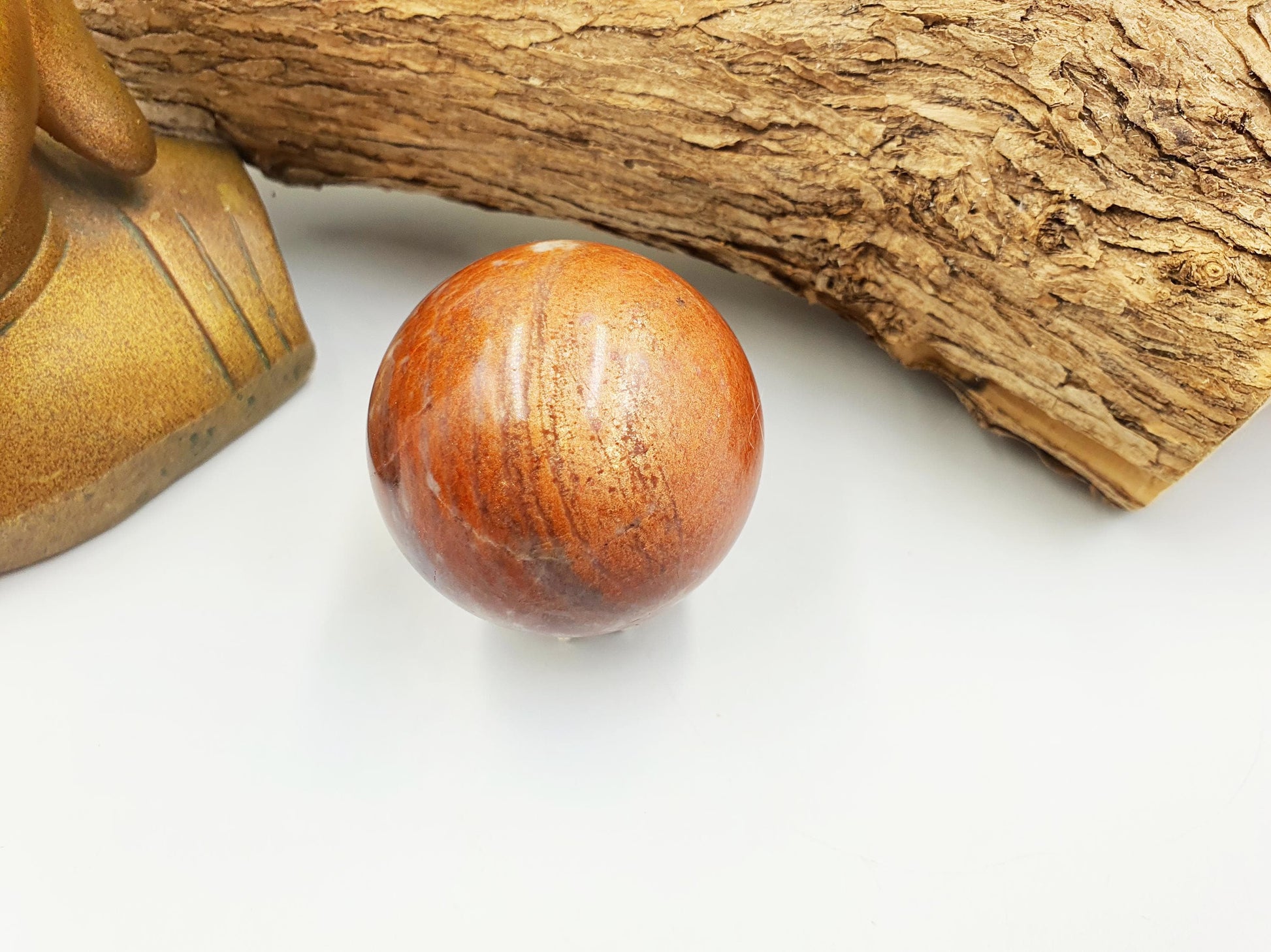 Rare Sunstone and Cordierite (Also known as Iolite) Sphere – Joy, Intuition & Inner Strength Healing Crystal Ball, 47mm