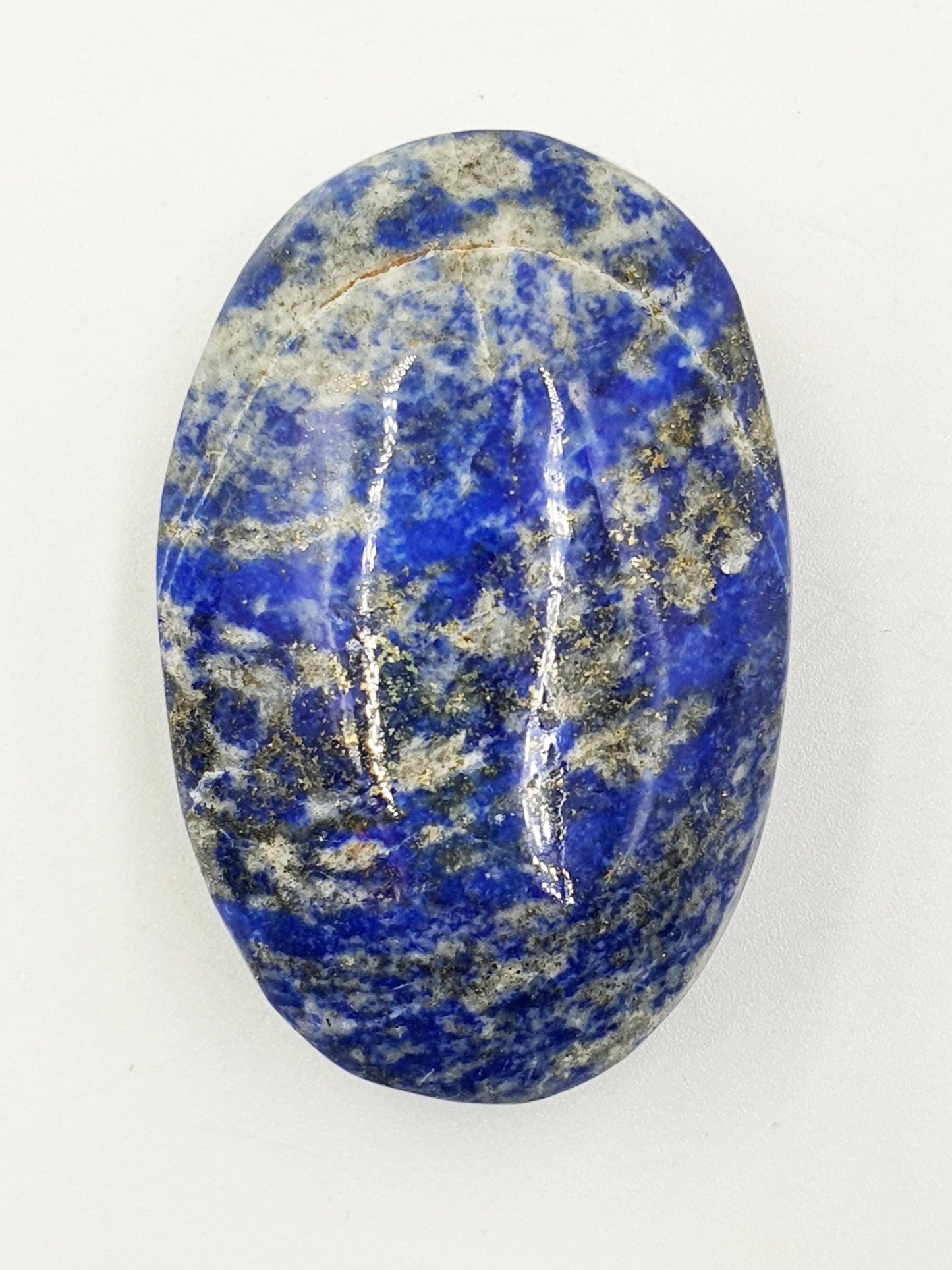 Lapis Lazuli Palm Stone - Wisdom & Truth Third Eye Chakra Crystal, 70g