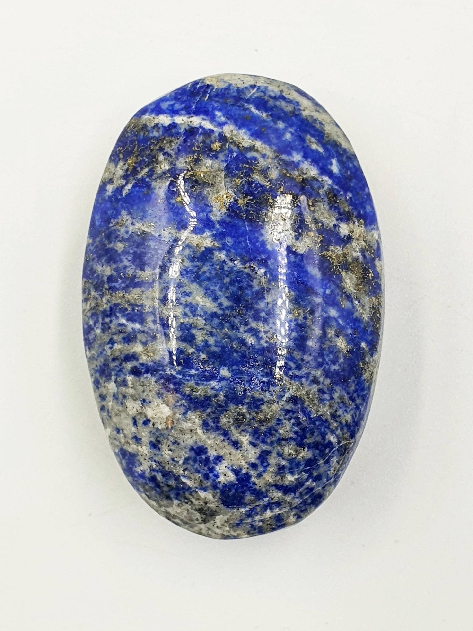 Lapis Lazuli Palm Stone - Wisdom & Truth Third Eye Chakra Crystal, 70g