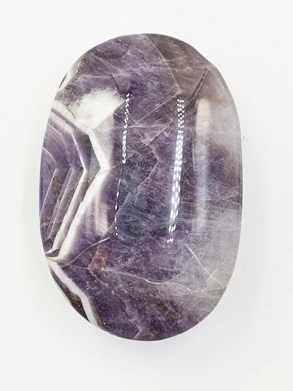 Dream Amethyst Palm Stone - Intuition & Spiritual Protection Crystal - 80g